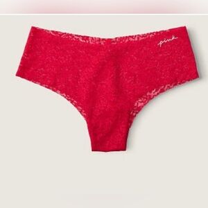 Victoria’s Secret Pink No Show Soft Lace Cheekster Underwear Panty. NWT